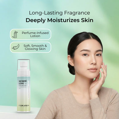 Secrété Love Perfume Body Lotion | Long-Lasting Fragrance | 3% Kombucha & 5% Niacinamide