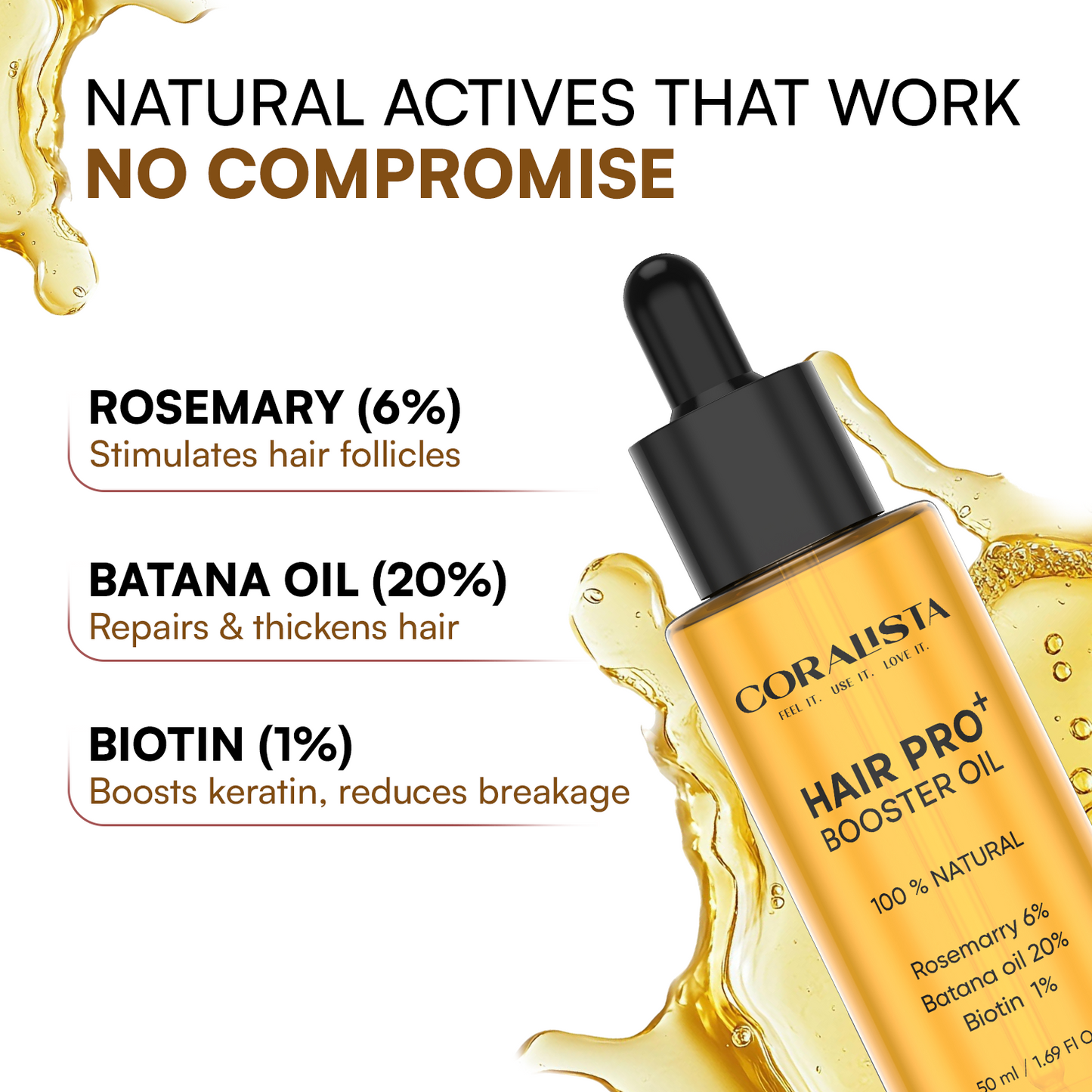 Hair Pro+ Booster | Natural Hair Growth Formula with Rosemary, Batana & Biotin